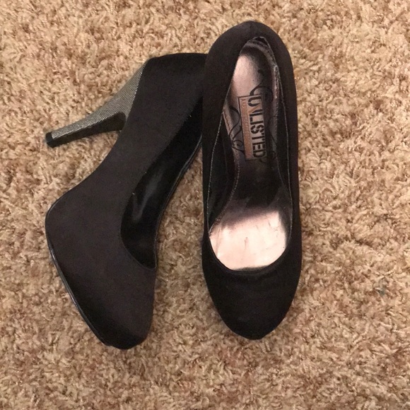 unlisted black heels